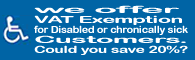 vat exemption for disabled customers on hot tubs uk